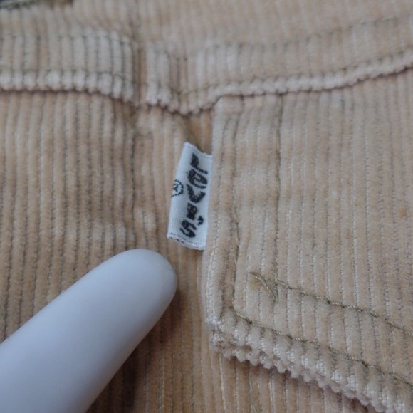 Vintage 70s Levis‎ Corduroy Trucker Jacket Tan Cotton Blend Button Front Size 40 - Picture 8 of 12